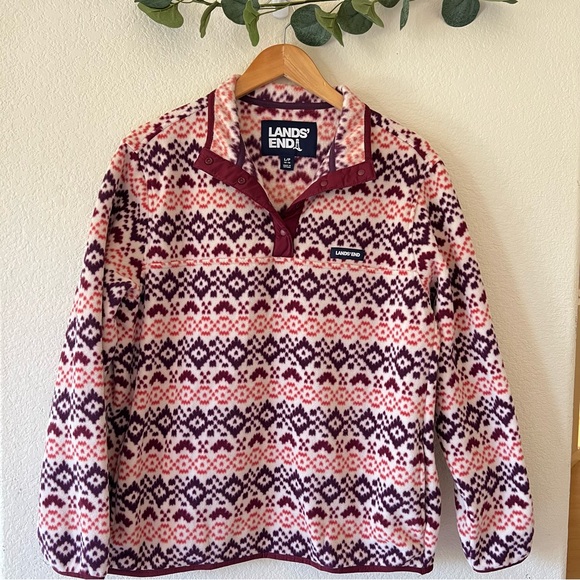Lands' End Heritage Quarter-Snap
Fleece Pullover- Large - Picture 5 of 10
